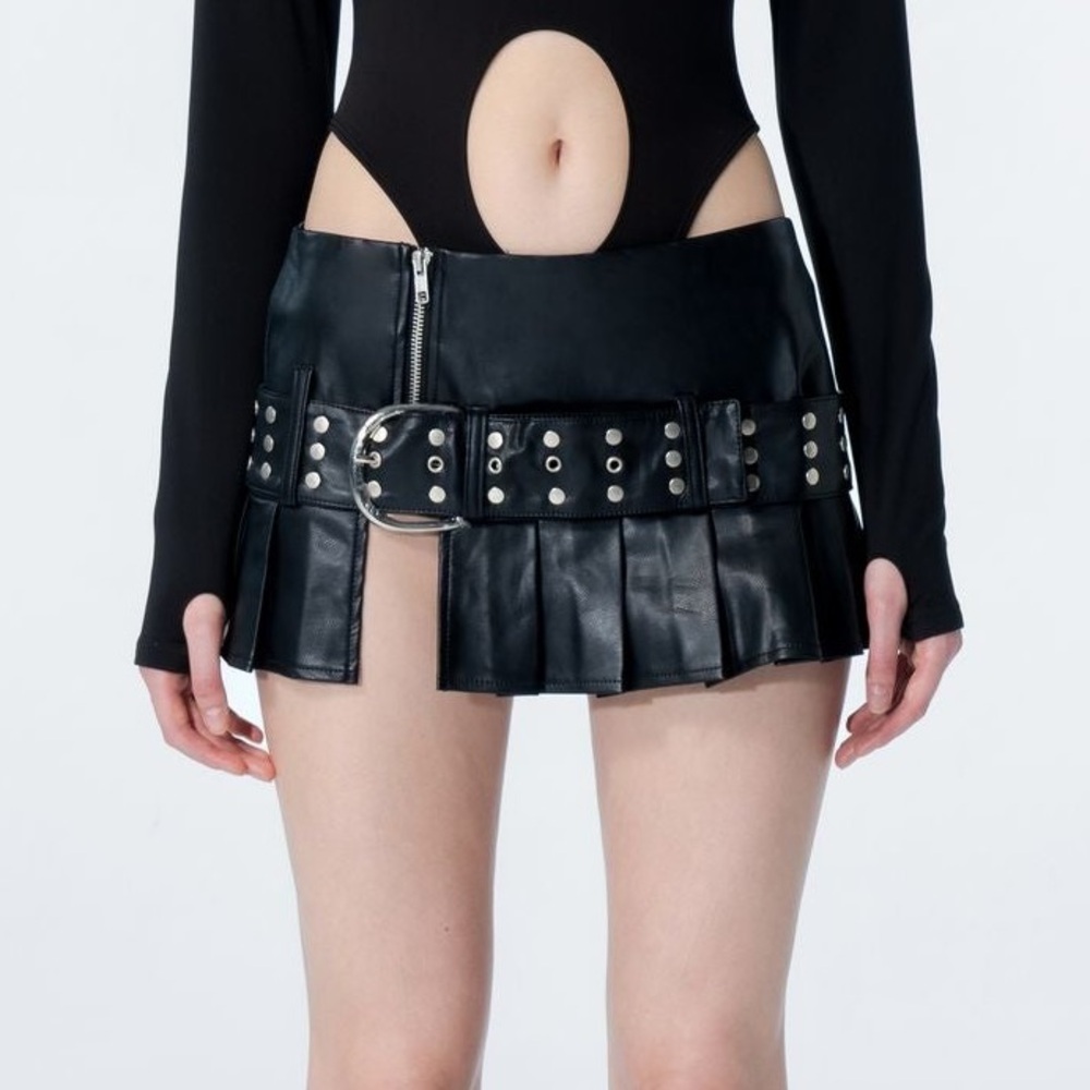 The Kript Micro Mini Black Skirt